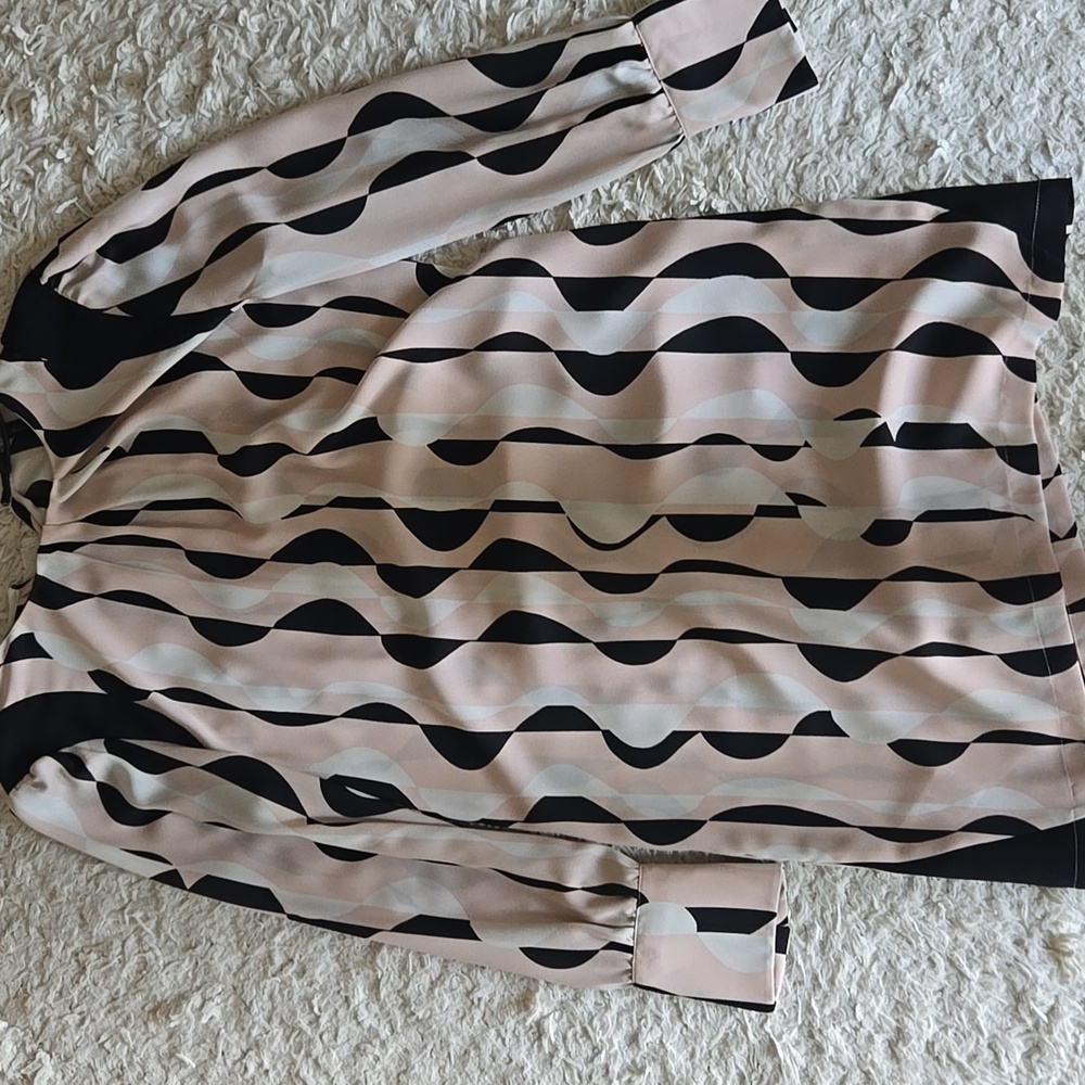 BCBGMaxAzria Black and Pink Elegant Dress